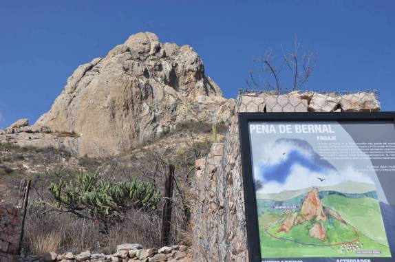Peña de Bernal, no México